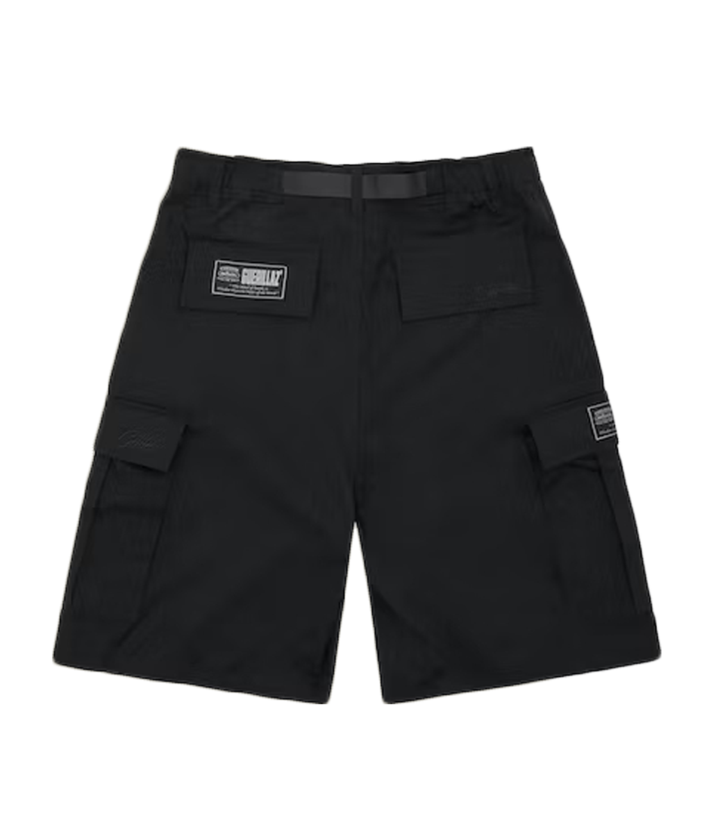 Corteiz Alcatraz Cargo Shorts Triple Black – GetHype