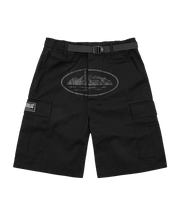 Corteiz Alcatraz Cargo Shorts Triple Black