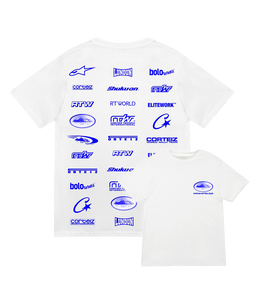 Corteiz Rally Vinylz Tee White