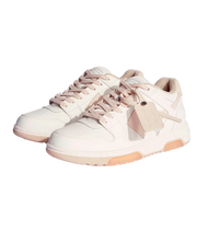 OFF-WHITE OOO Leather White Light Pink Beige Beige