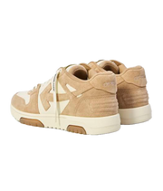 OFF-WHITE Out Of Office OOO Low Tops Beige Natural Suede