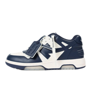OFF-WHITE Out Of Office OOO Low Tops White Petrol