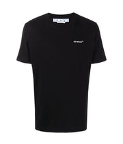 OFF-WHITE Text Logo Caravaggio Saint Jerome Writing Arrows Slim Fit T-Shirt Black/White
