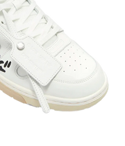 OFF-WHITE Out Of Office OOO Low Tops For Walking White Black