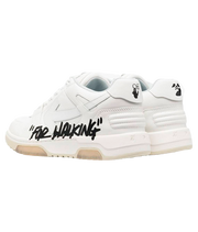OFF-WHITE Out Of Office OOO Low Tops For Walking White Black